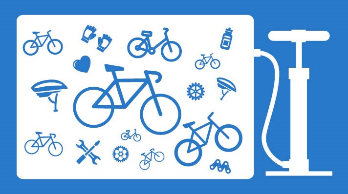Pump din Cykelklub logo